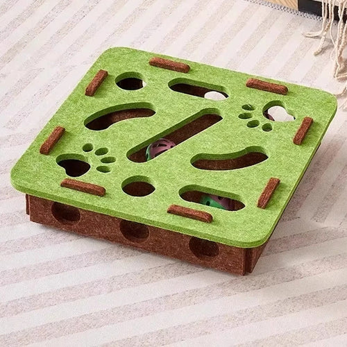 Boîte à fouille en feutre, 30 × 30 × 7,5 cm (coloris vert)