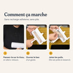Comment utiliser la brosse anti-poils en 3 étapes